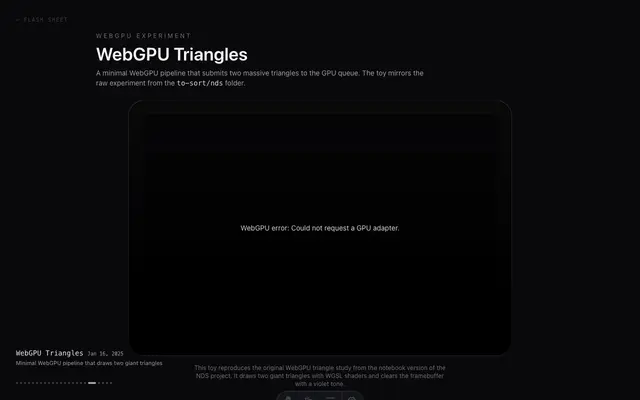 WebGPU Triangles